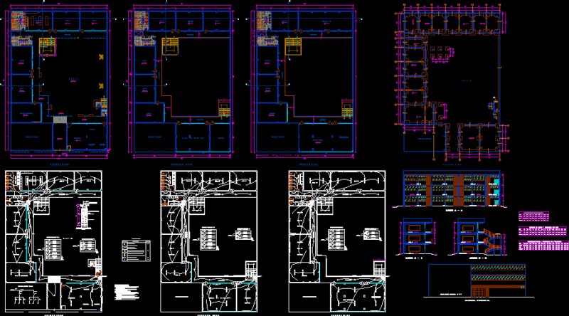 College Peru DWG Plan for AutoCAD