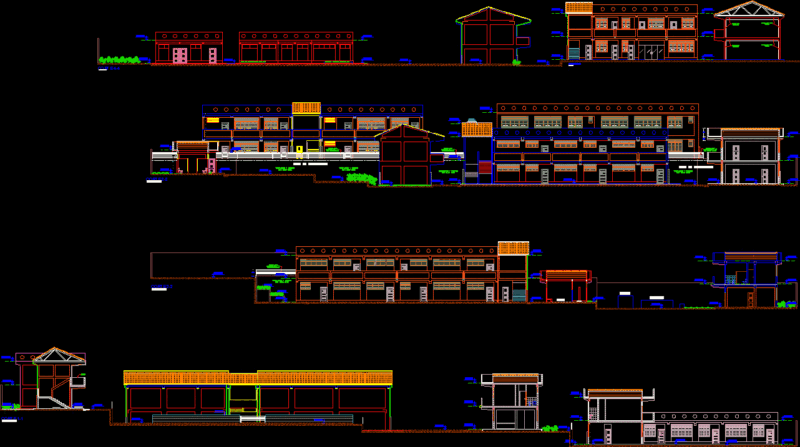 College Remodeling Rioja DWG Section for AutoCAD