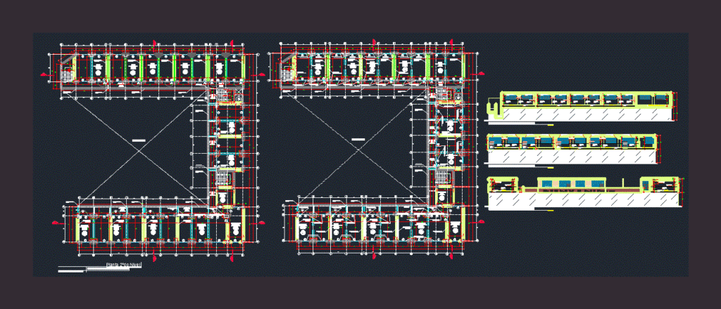 College University DWG Section for AutoCAD