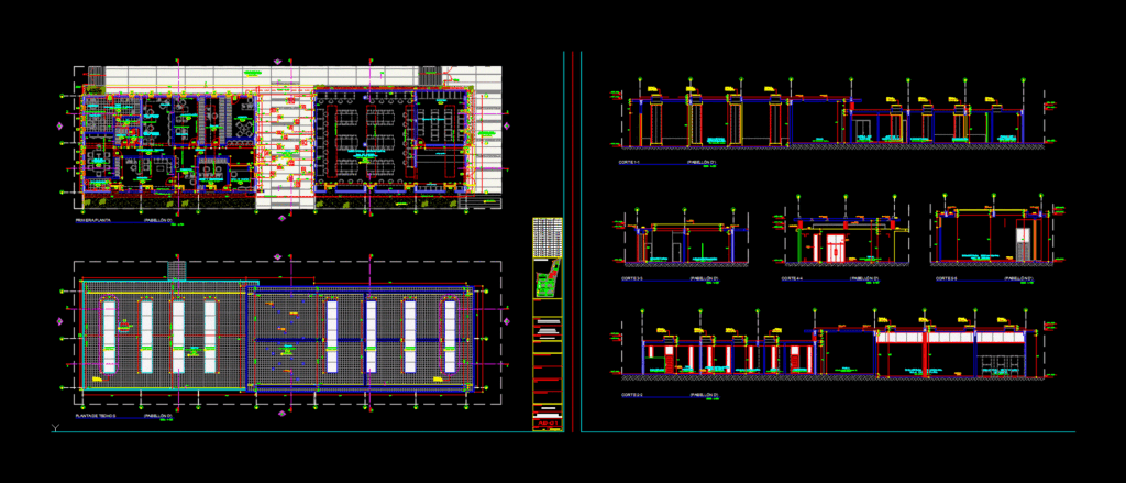 College Xammar DWG Block for AutoCAD