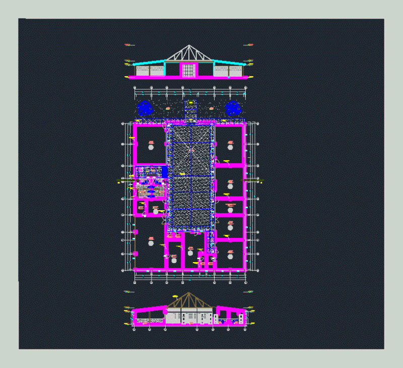 Colleges DWG Block for AutoCAD