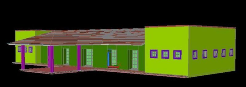 Colonial Ballroom DWG Block for AutoCAD