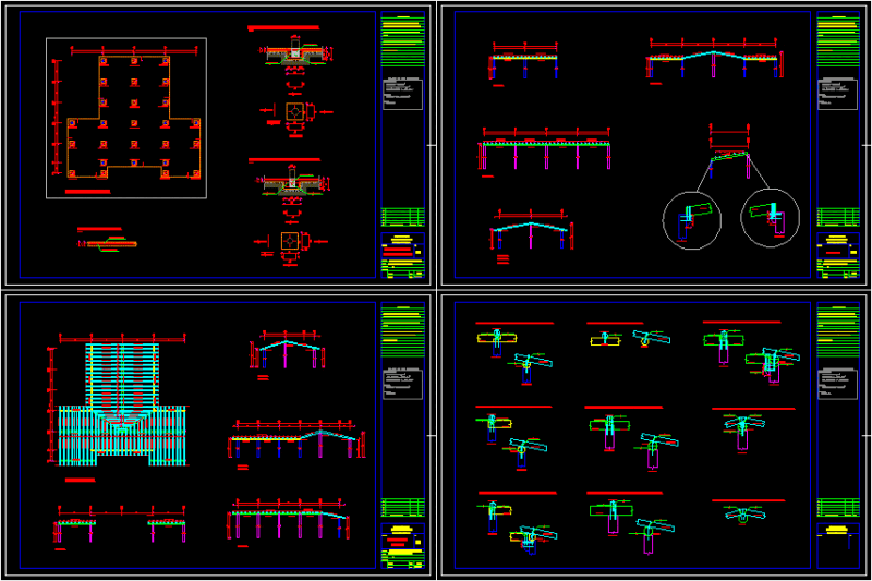 Colonial House DWG Plan for AutoCAD