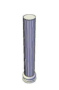 Column 3D DWG Model for AutoCAD
