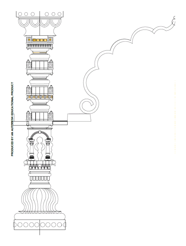 Column DWG Block for AutoCAD