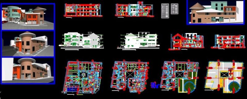 Comercial Center – Project DWG Full Project for AutoCAD