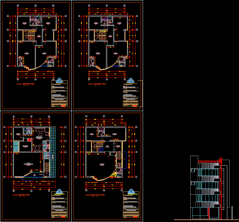 Commerce – Offices DWG Full Project for AutoCAD