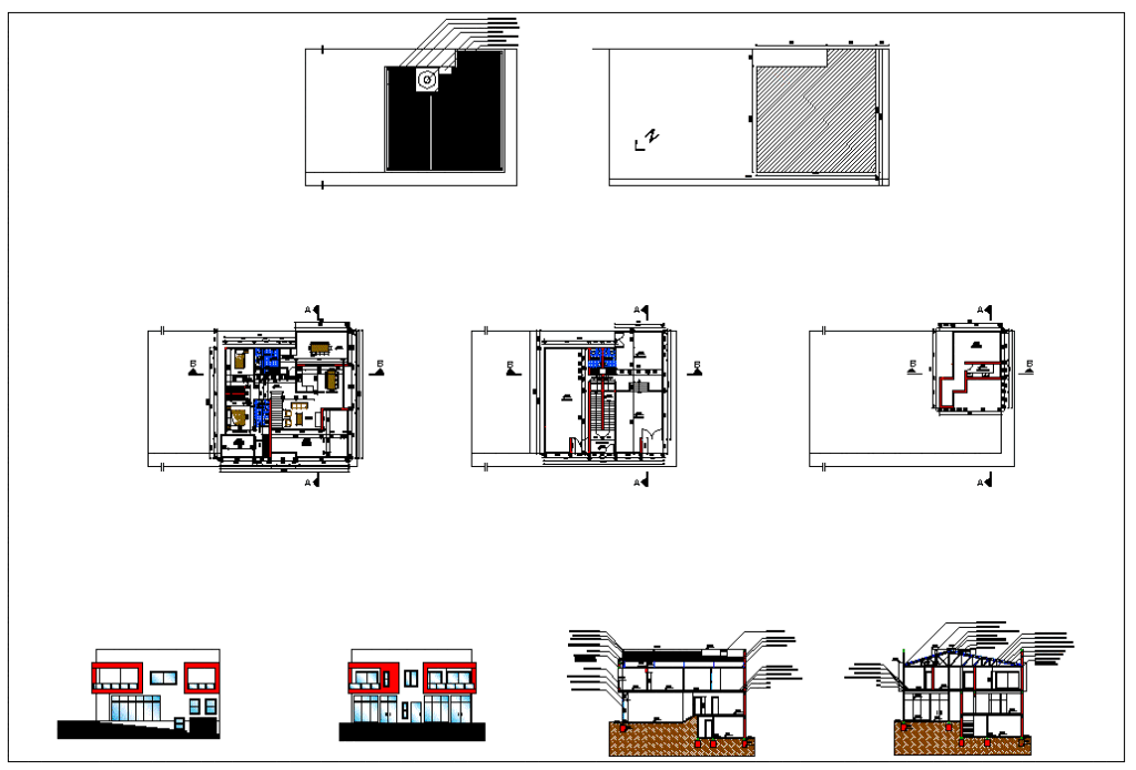 Commercial And Housing DWG Full Project for AutoCAD