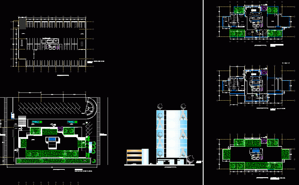 Commercial Building And Office DWG Full Project for AutoCAD • Designs CAD