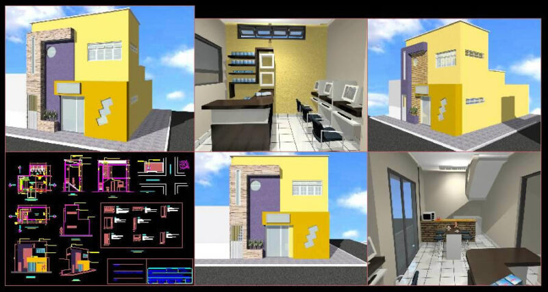 Commercial Building DWG Section for AutoCAD