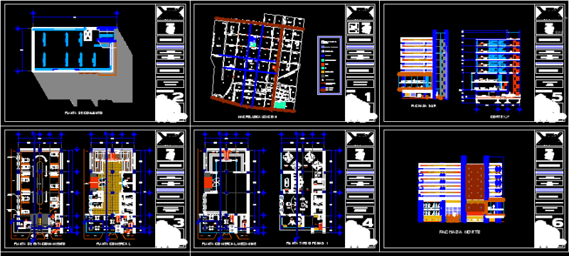 Commercial Building DWG Section for AutoCAD