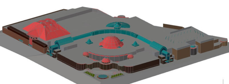 Commercial Center DWG Block for AutoCAD