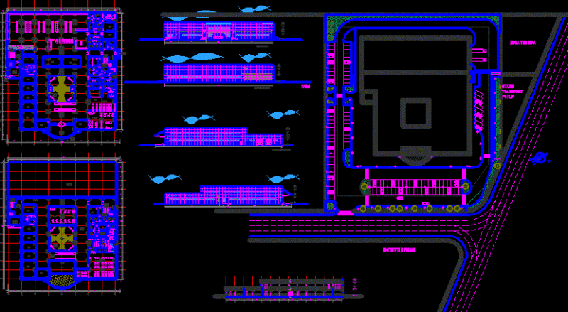 Commercial Center DWG Full Project for AutoCAD