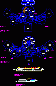 Commercial Center DWG Section for AutoCAD