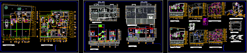 Commercial Housing DWG Block for AutoCAD