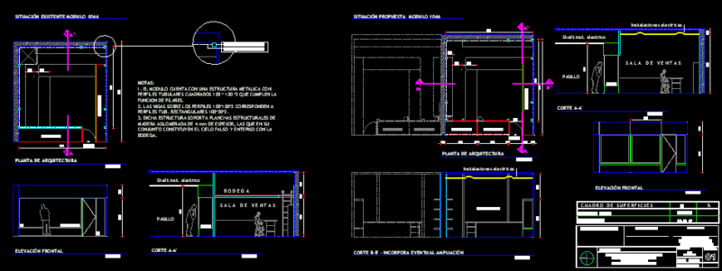 Commercial Module Plane DWG Block for AutoCAD
