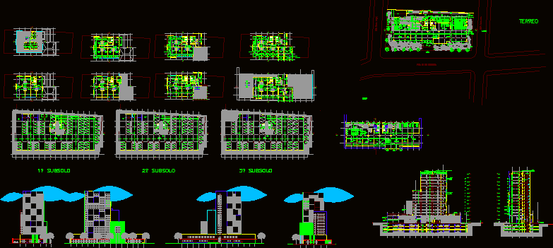 Commercial Office Building DWG Block for AutoCAD • Designs CAD