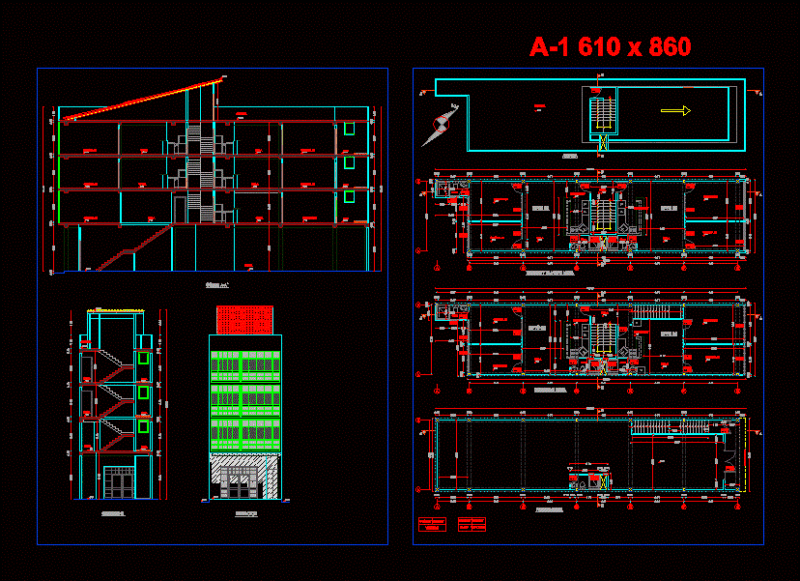 Commercial Offices DWG Block for AutoCAD