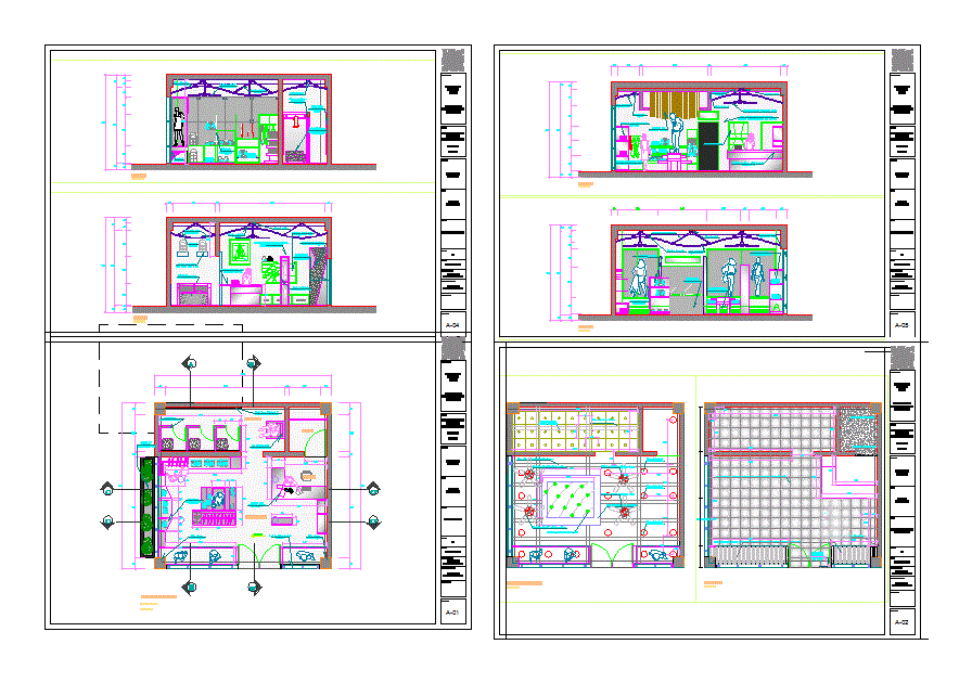 Проект магазина в dwg