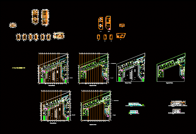 Commercial Space With Offices DWG Plan for AutoCAD