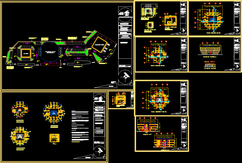 Commercial Square Diamond DWG Section for AutoCAD