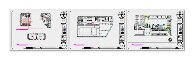 Commuity Center DWG Block for AutoCAD