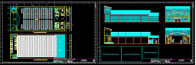 Communal Lounge DWG Block for AutoCAD