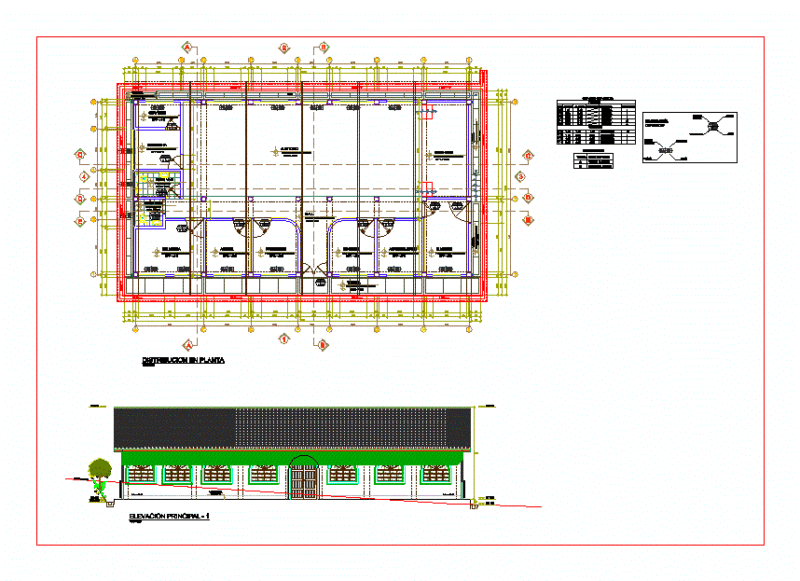 Community Center DWG Block for AutoCAD