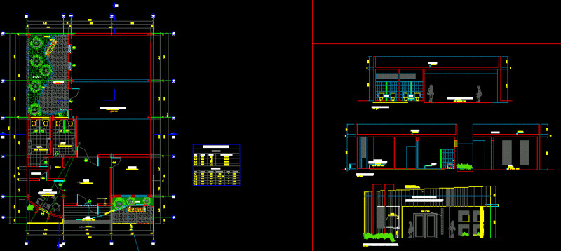 Community Center, Community Hall, Multipurpose Hall 2D DWG Plan for AutoCAD