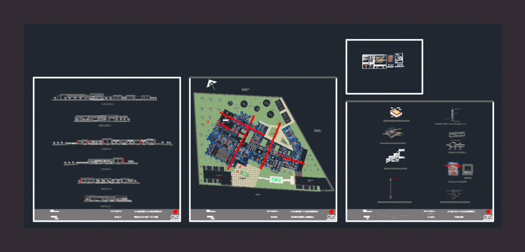 Community Center DWG Detail for AutoCAD