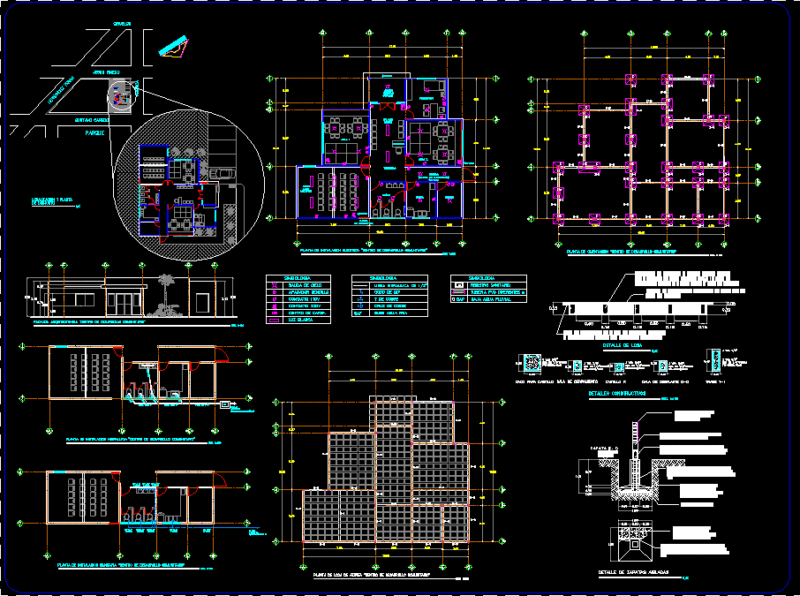 Community Development Center DWG Full Project for AutoCAD
