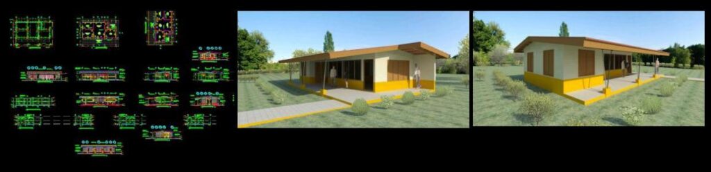 Community House DWG Plan for AutoCAD