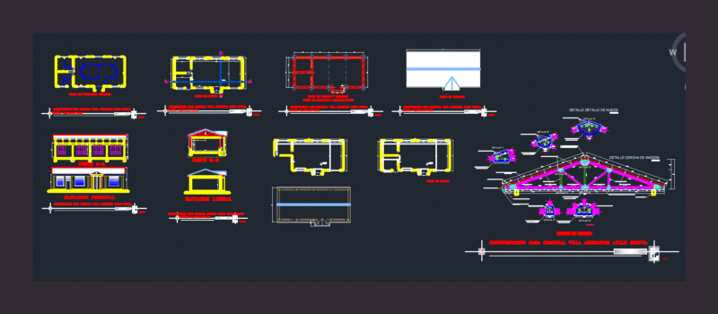Community House DWG Section for AutoCAD