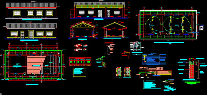 Community Room DWG Block for AutoCAD