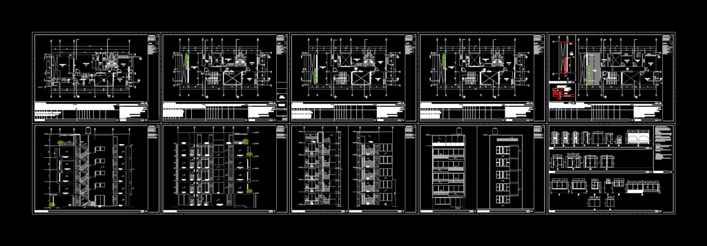 Complete Single Houses DWG Full Project for AutoCAD
