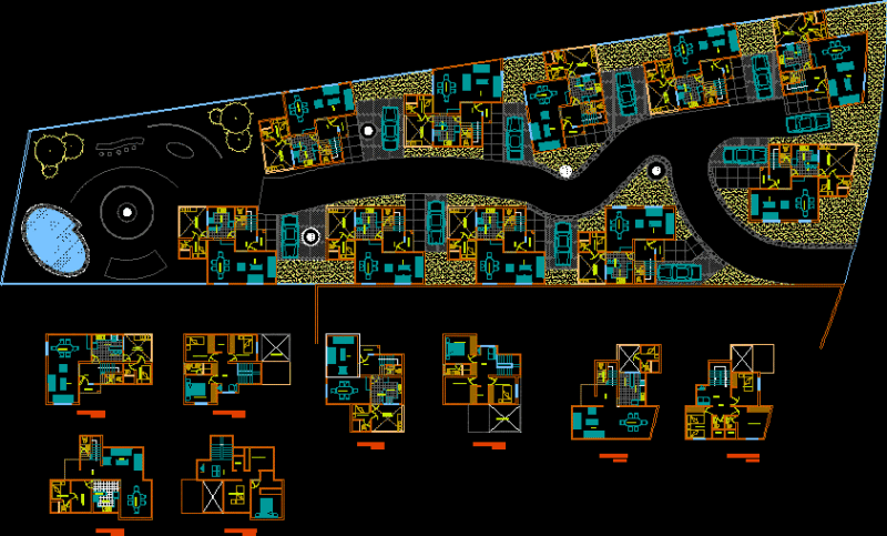 Condo DWG Block for AutoCAD