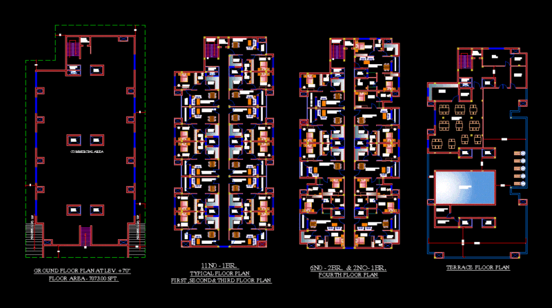 Condo DWG Block for AutoCAD