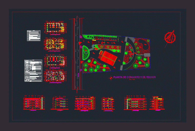 Condominium Architectural Plans DWG Plan for AutoCAD