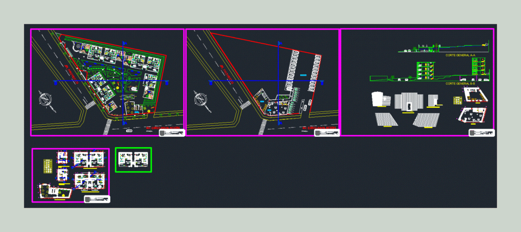 Condominium DWG Block for AutoCAD