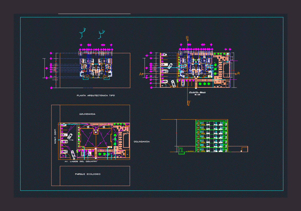 Condominium DWG Block for AutoCAD