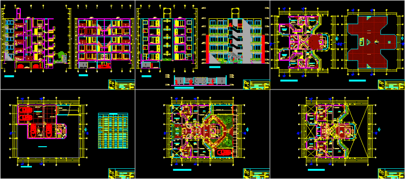 Condominium DWG Section for AutoCAD