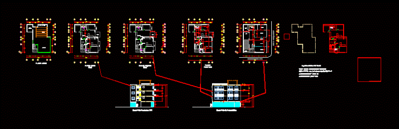 Condominiums DWG Block for AutoCAD