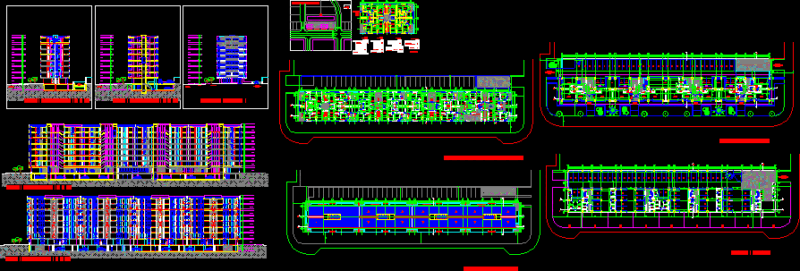 Condos DWG Section for AutoCAD