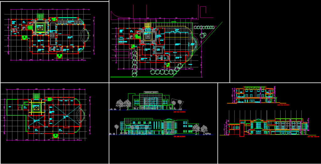 Conference Hall DWG Block for AutoCAD