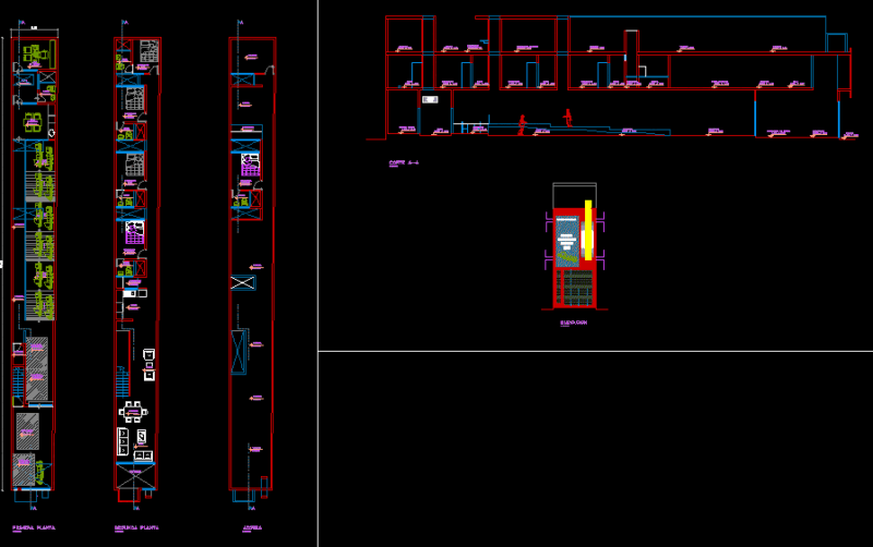 Conmercial Local -Housing DWG Block for AutoCAD