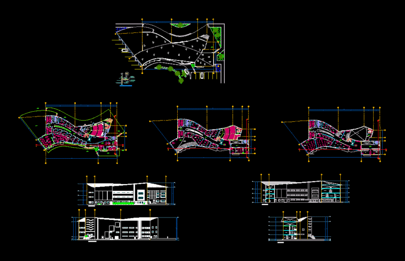 Conservatory Of Music DWG Block for AutoCAD