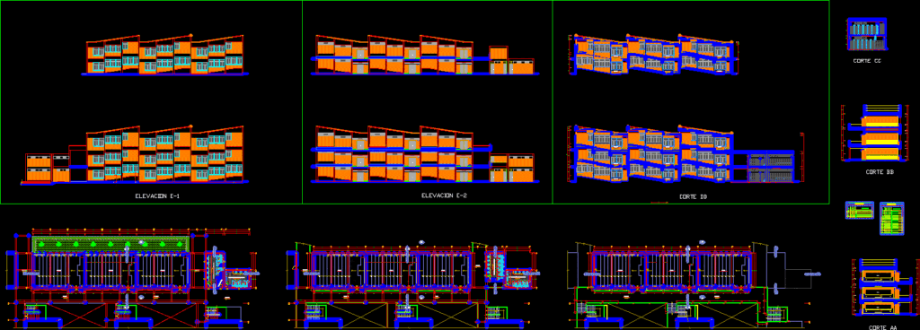 Construction Of Classrooms And Broadening Higienic Services At Trujillo National University DWG Block for AutoCAD