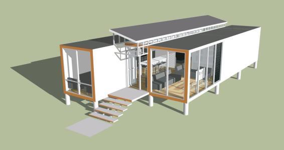 Container House 3D SKP Model for SketchUp  Designs CAD