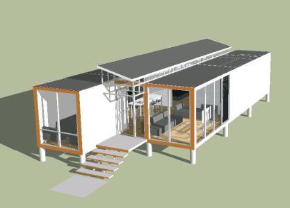 Container House 3D SKP Model for SketchUp • Designs CAD