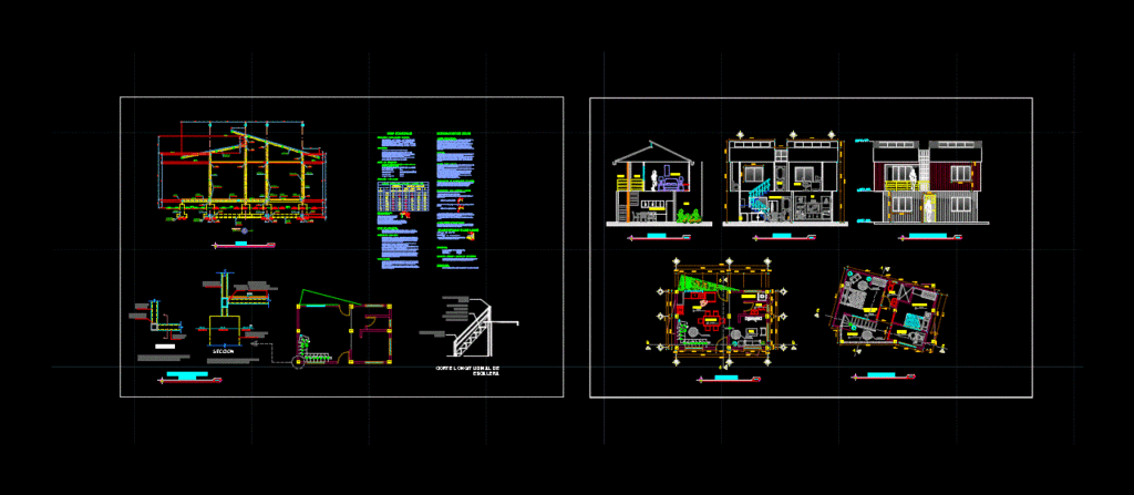 Container Housing DWG Section for AutoCAD